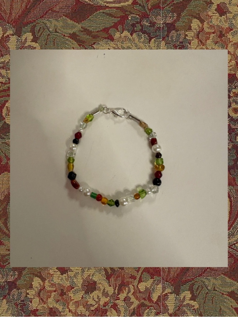 Beaded Multicolor Pearl Accent Bracelet - Women Jewelry